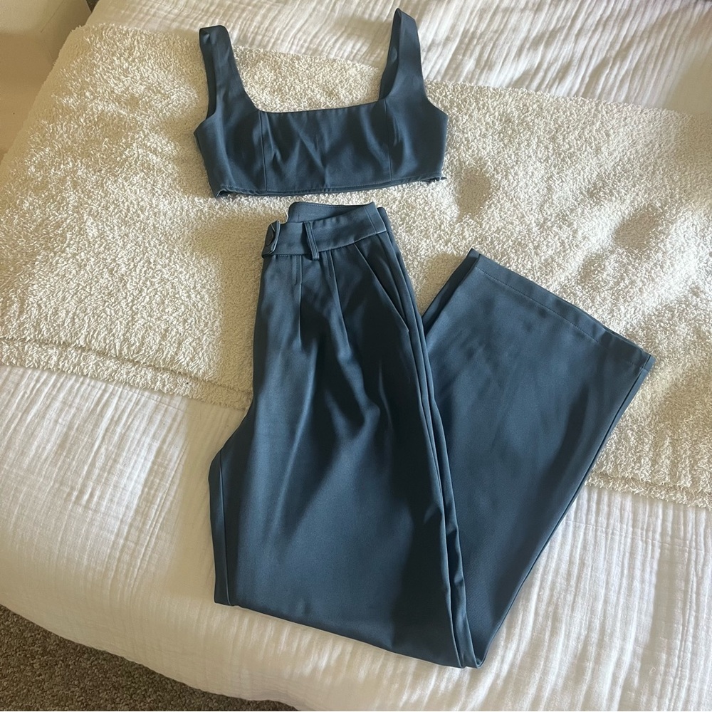 Princess Polly Huxley Set - Slate Blue